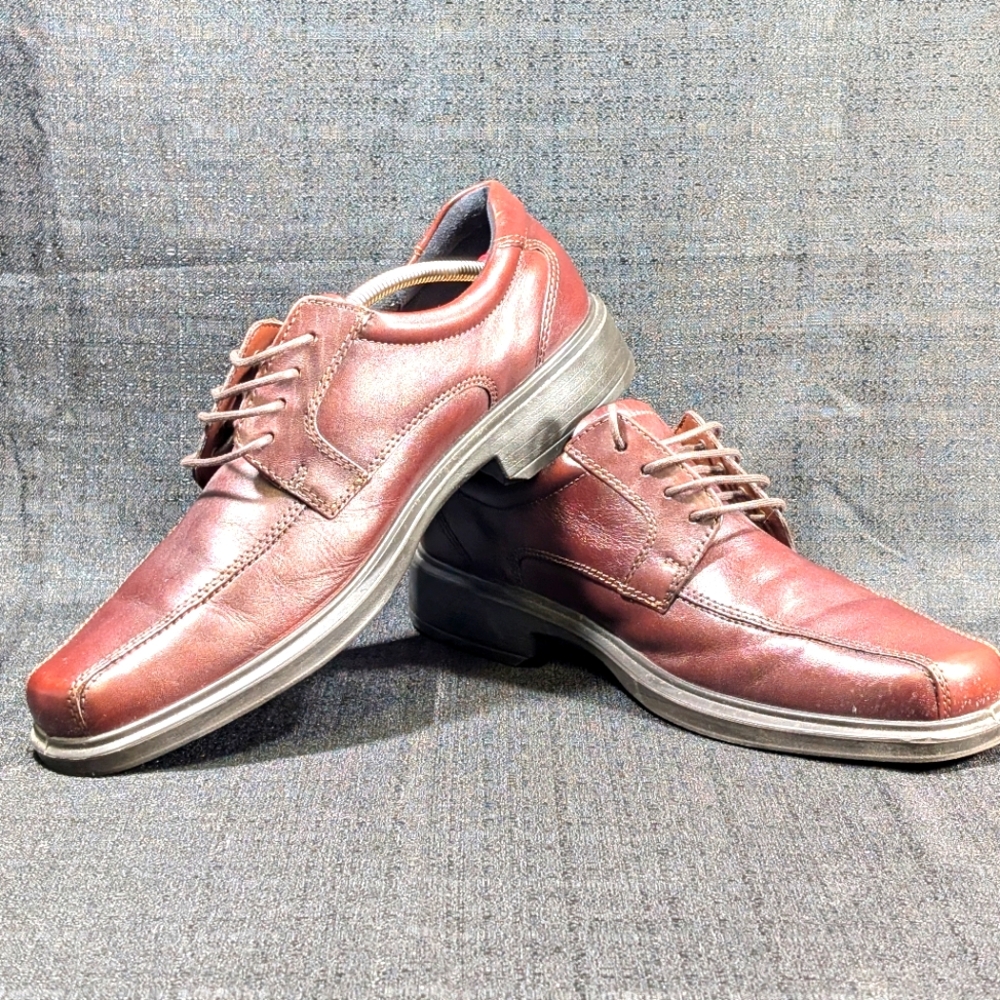 Men's Ecco Helsinki Bike Toe Tie Oxfords **NWOT** sz 11.5 Made in Portugal